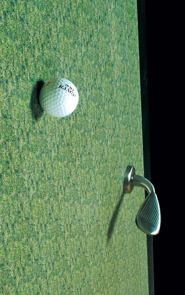 Golf auf der Tür