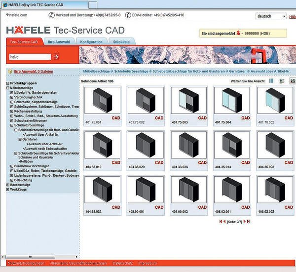 CAD-Beschläge-Bibliothek jetzt für jedermann verfügbar