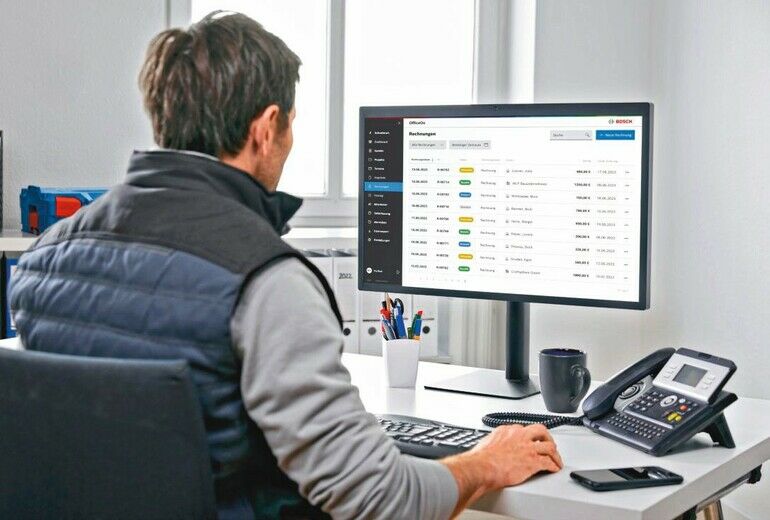 Bosch stellt Handwerker-Software OfficeOn für Büro und Baustelle vor