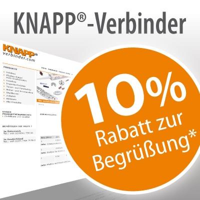 Begrüßungsaktion im online-store von Knapp