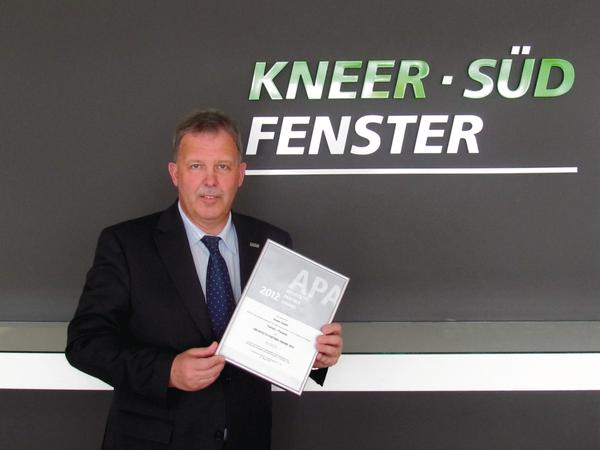Kneer-Südfenster erhält „Architects Partner Award“ 2012 in Silber