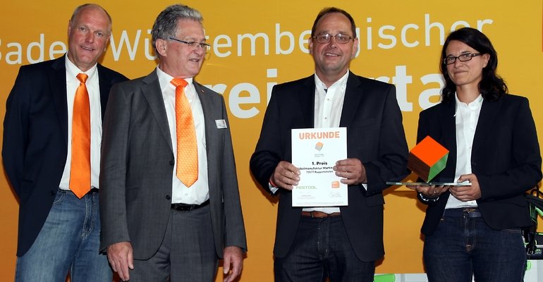 Schreinerei Weigle gewinnt „Festool Effizienz-Oskar“