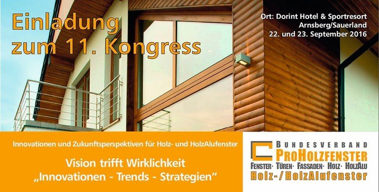 Holz- und Holz-Alu-Fenster-Kongress in Arnsberg