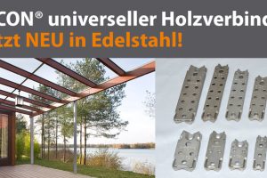 Neue universelle Edelstahl-Holzverbinder Ricon®