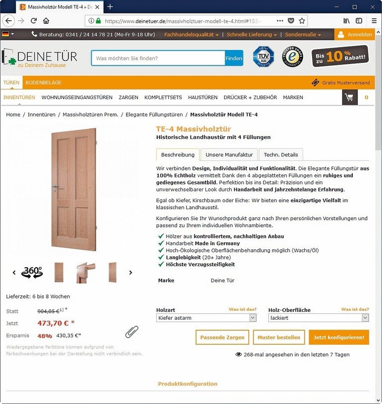 Türen günstig online kaufen » DeineTür.de