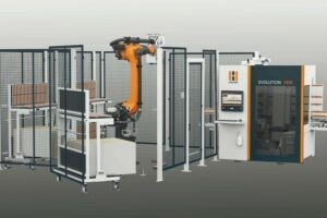Holz-Her präsentiert CNC-Zelle Evolution mit Roboterhandling