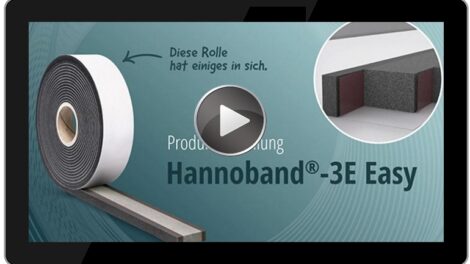 Neue „All-in-One“-Abdichtung für Fensterfugen: Hannoband-3E Easy
