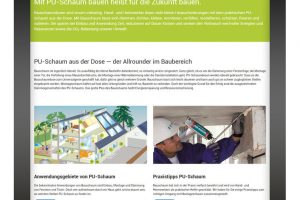 PU-Schaum-Website überarbeitet