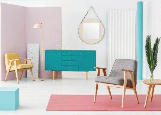 Creative,_wooden_furniture_composition_and_color_scheme_idea_for_a_modern,_hipster_living_room_interior_with_retro_design_elements