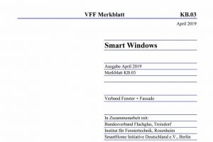 VFF-Merkblatt Smart Windows