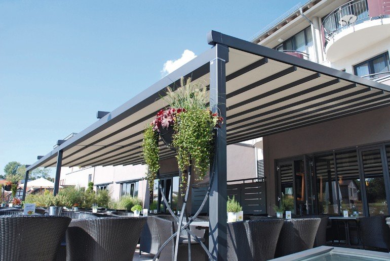 Wetterschutz für Restaurant-Terrasse