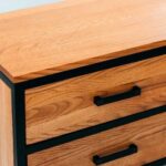 A_closeup_shot_of_a_set_of_wooden_drawers